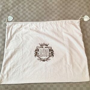 Vintage Blue Juicy Couture Draw String Storage Dust Bag Leather Hearts 22 X 28